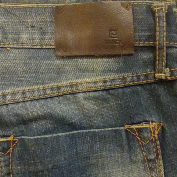 BLACK DESIGNER JEANS MEN 34/34 - Picture 2 of 6